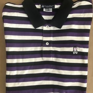 NEW Men’s Psycho Bunny Striped Polo
